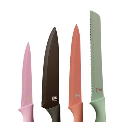 Imagem de Jogo de Facas Aço Coloridas Chef Premium Profissional