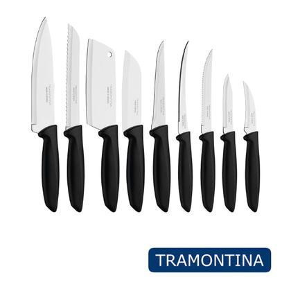 Imagem de Jogo de Facas Plenus 9 Peças Com Lâminas de Aço Inox Tramontina - 23498048
