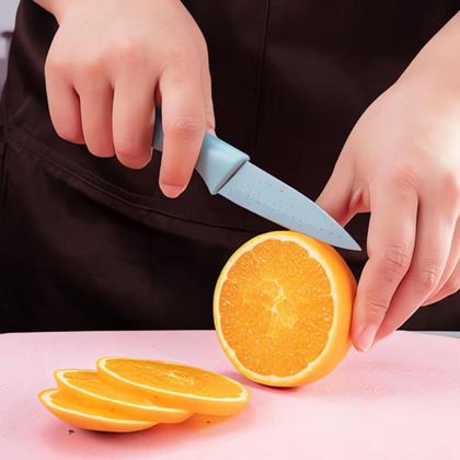 Imagem de Jogo De Facas Premium 6 Peças Aço Inox Cabos Coloridos