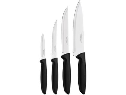 Imagem de Jogo de Facas Tramontina Plenus Profissional Chef Cozinha Churrasco 4 Peças 23498/064