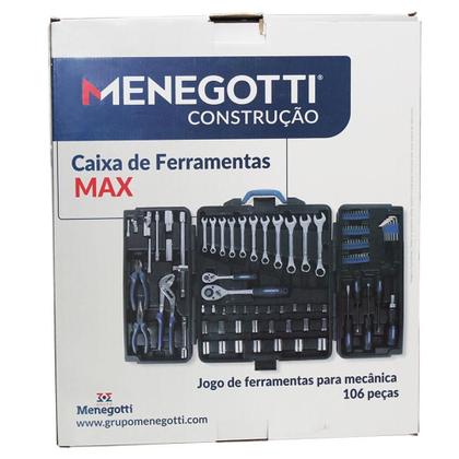 Imagem de Jogo De Ferramentas 106 Peças Com Maleta Max Menegotti
