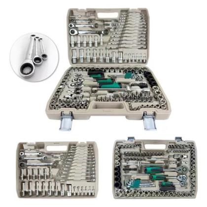 Imagem de Jogo De Ferramentas 150 Pçs Catraca Chave Manual Com Maleta Excelente