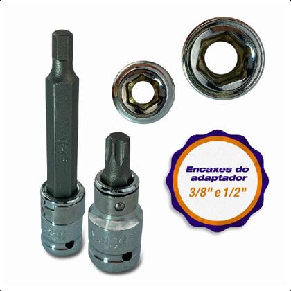 Imagem de Jogo De Ferramentas 40 Peças Bit Torx Allen Multidentado Crv