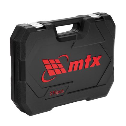 Imagem de Jogo de Ferramentas Catraca Soquetes 1/2, 3/8, 1/4 Chave Combinadas, Bits c/ 216 Peças MTX 1353055