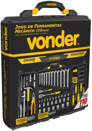 Imagem de Jogo de Ferramentas com 110 peças para Mecânico Vonder