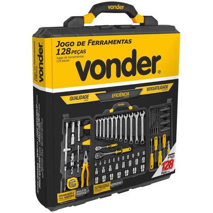 Imagem de Jogo de Ferramentas com 128 Peças, Embalagem Fechada, Vonder OstenVonder