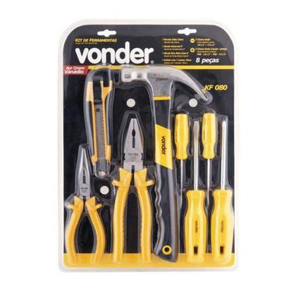 Imagem de Jogo de Ferramentas com 8 Peças Kf080 3599100080 Vonder