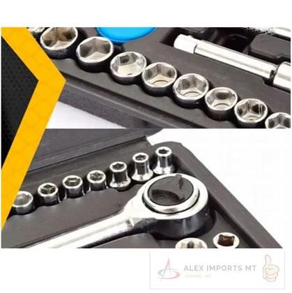 Imagem de Jogo De Ferramentas Kit 129 Peças C Maleta Soquete e Chaves