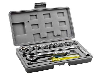 Imagem de Jogo De Ferramentas Manual Chave Catraca 16 Peças