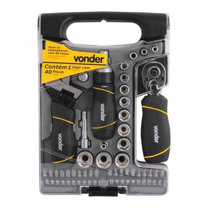 Imagem de Jogo De Ferramentas Vonder Com Catraca E Bits 40 Peças