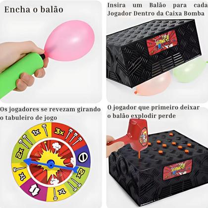 Jogo De Festa Com Caixa De Balão Explodindo 4097 Paki Toys