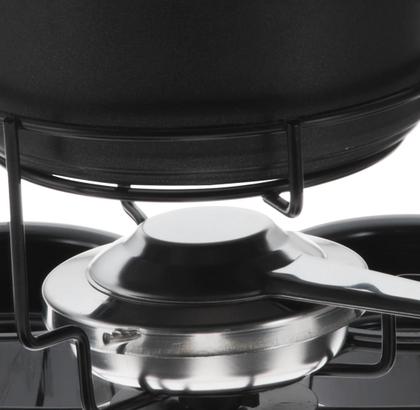 Imagem de Jogo de Fondue Giratório Antiaderente Preto Aspen Forma Inox