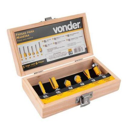 Imagem de Jogo de Fresas Para Madeira  6 unidades