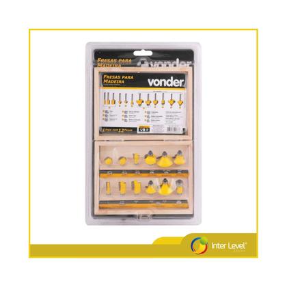 Imagem de Jogo De Fresas Para Madeira Com 12 Peças Vonder