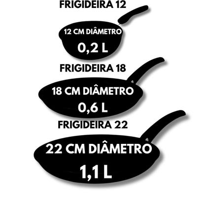 Imagem de Jogo De Frigideira Francesa Antiaderente Com Tampa 3 Peças