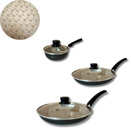 Imagem de Jogo De Frigideira Rotoprint Antiaderente Com Tampa 3 Peças