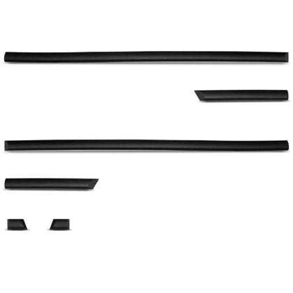 Imagem de Jogo de Friso Lateral Gol Voyage Parati Saveiro 1987 a 1992 Preto Modelo Original