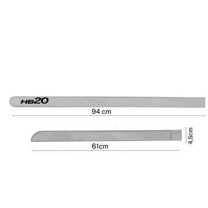 Imagem de Jogo de Friso Lateral HB20 Hyundai Prata Metal 2011 à 2025