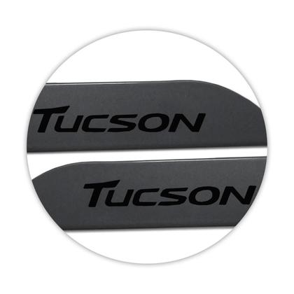 Imagem de Jogo de Friso Lateral New Tucson 2017 a 2024 Cinza Metalico