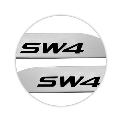 Imagem de Jogo de Friso Lateral SW4 2016 A 2024 Prata Nevoa