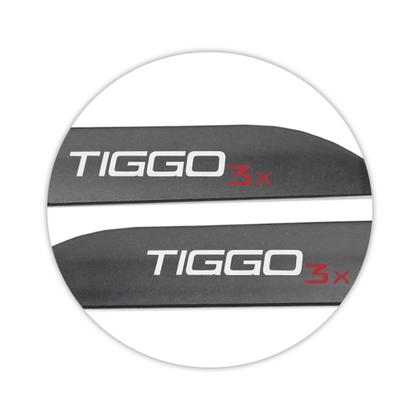 Imagem de Jogo de Friso Lateral Tiggo 3x 2021 a 2023 Cinza Metalico