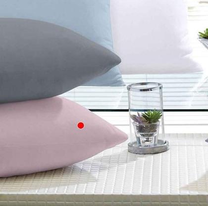 Imagem de Jogo de Fronha Altenburg Malha Fio Penteado 100% Algodão 50cm x 70cm - Rosa