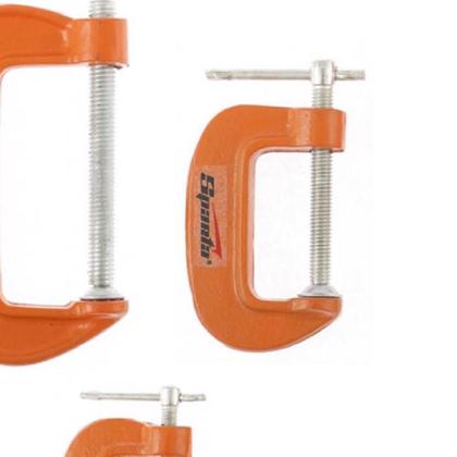 Imagem de Jogo de Grampos Tipo C com 3 Peças SPARTA