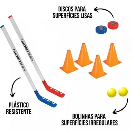 Imagem de Jogo De Hóquei Infantil Hockey Sports Com Acessórios Braskit