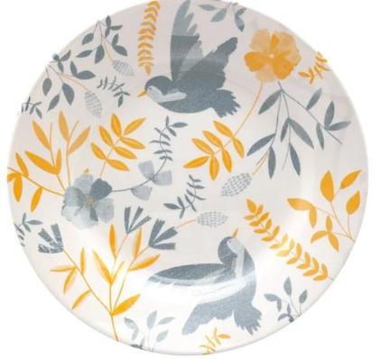 Imagem de Jogo de Jantar Alto Brilho 20 PC Ceramica Inglesa Yellow Birds