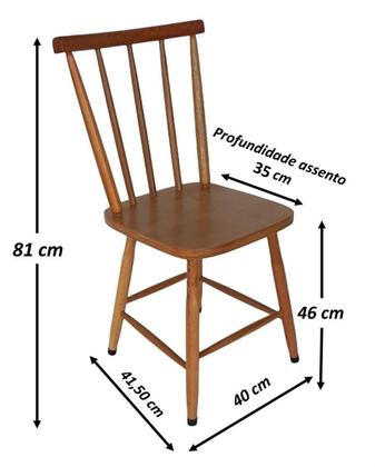 Imagem de Jogo de Jantar Colonial Brisa Mesa 110X80 cm Preta + 04 Cadeiras Mel Rustico