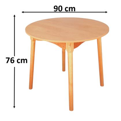 Imagem de Jogo de Jantar Colonial Brisa Mesa 90 cm + 04 Cadeiras Mel Rustico - Madeira