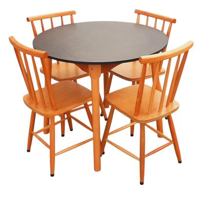 Imagem de Jogo De Jantar Colonial Brisa Mesa 90cm Com 4 Cadeiras Em Madeira Rustica ( REDONDA )