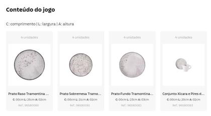 Imagem de Jogo De Jantar Decorado Floralis 20 Peças Tramontina