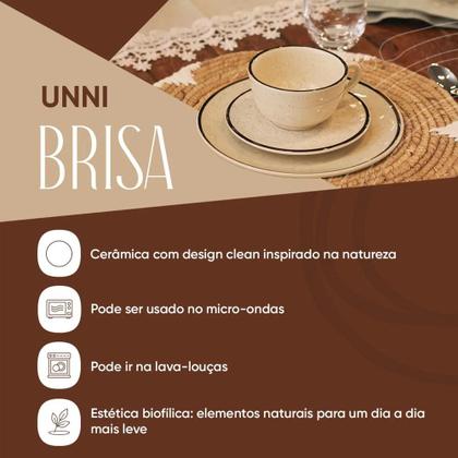 Imagem de Jogo de Jantar e Chá Oxford Unni Brisa 30 peças: Design moderno e cor suave
