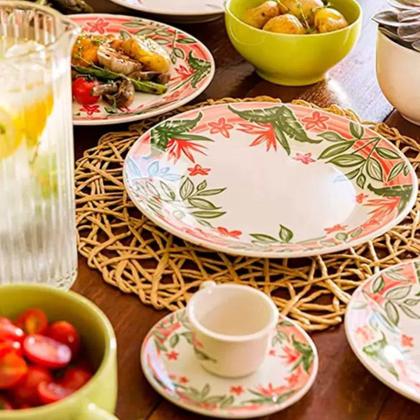 Imagem de Jogo De Jantar Em Cerâmica Donna Com 30 Peças Oxford