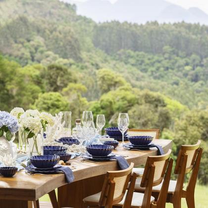 Imagem de Jogo De Jantar Em Porcelana Flora Com 20 Peças Oxford
