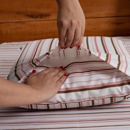 Imagem de Jogo de Lençol 3 Pçs Casal Padrão Dia a Dia Simples Estampado Percal 180 Fios com Elástico