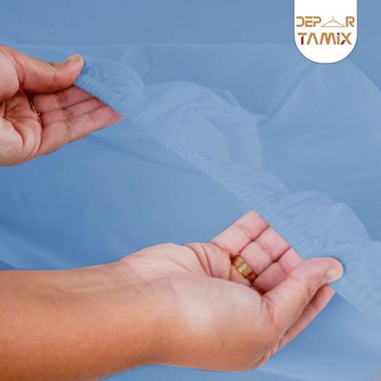 Imagem de Jogo de Lençol 3 Pçs Casal Padrão Modern Simples Percal de Poliéster 300 Fios com Elástico