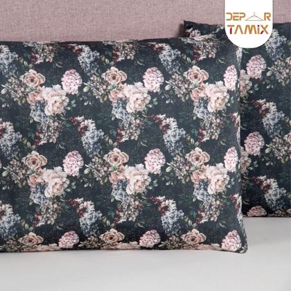 Imagem de Jogo de Lençol 3 Pçs Casal Padrão Modern Simples Percal de Poliéster 300 Fios com Elástico