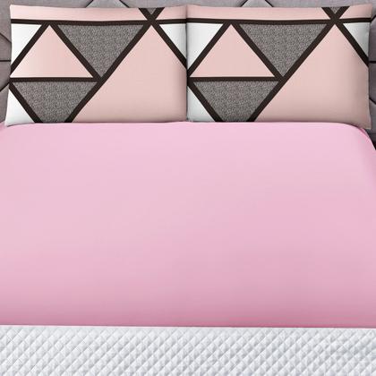 Imagem de Jogo de Lençol 3 Peças Elástico 180 Fios Cama Macio com Fronha Estampada Digital Decorativa