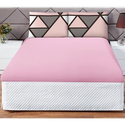 Imagem de Jogo de Lençol 3 Peças Elástico 180 Fios Cama Macio com Fronha Estampada Digital Decorativa