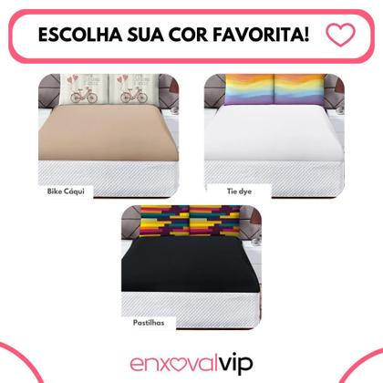 Imagem de Jogo de Lençol 3 Peças Elástico 180 Fios Cama Macio com Fronha Estampada Digital Decorativa