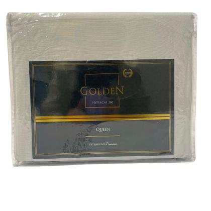 Imagem de Jogo de Lençol 4 Peças Golden Rozac 200 Fios Hypercal Quenn