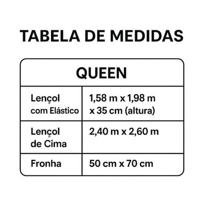 Imagem de Jogo de Lençol 4 Peças Golden Rozac 200 Fios Hypercal Quenn