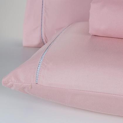 Imagem de Jogo De Lençol 400 Fios Percal Poliéster Liso Toque Macio com Elástico Diversos Tamanho Solteiro Casal Queen King Size