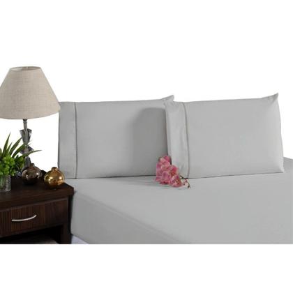 Imagem de Jogo de Lençol 400 Fios Suave Feito Algodão Solteiro 2 Peças