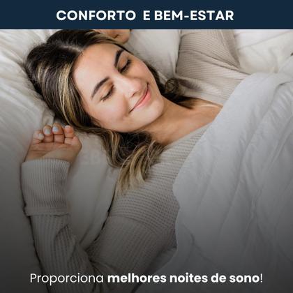 Imagem de Jogo de Lençol Antialérgico Queen 3 Peças 400 Fios Percal Ponto Palito Super Macio Com Elástico Hotel Premium