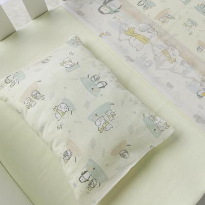 Imagem de Jogo De Lençol Berço Americano Bebê 100% Algodão C/ Vira 3 Pçs Bebê Papi