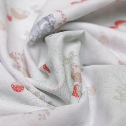 Imagem de Jogo De Lençol Berço Americano Bebê Estampado C/ Vira 3 Pçs 100% Algodão Menina Menino - Papi