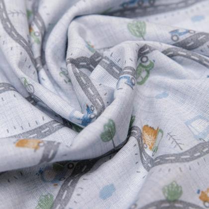 Imagem de Jogo de Lençol Berço Americano C/ Vira 3 Pçs 100%Algodão Menina Menino - Papi